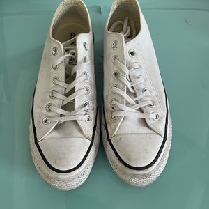 Platform white converse
